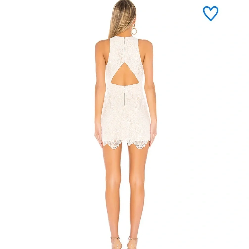 SUPERDOWN REVOLVE patty high neck crochet dress SIZE M bridal evening